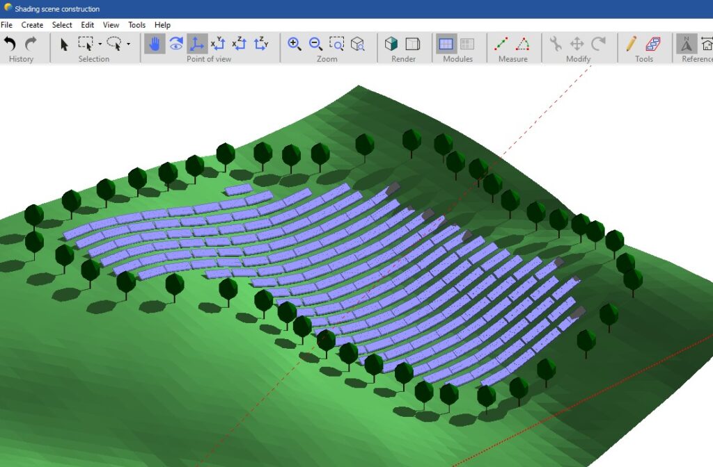 modeling the effects of shade on array output
